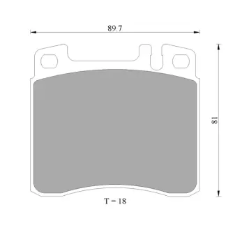 Комплект тормозных колодок, дисковый тормоз BOSCH 0986AB4439
