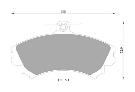Комплект тормозных колодок, дисковый тормоз BOSCH 0986AB4551