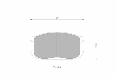 Комплект тормозных колодок, дисковый тормоз BOSCH 0986AB9001