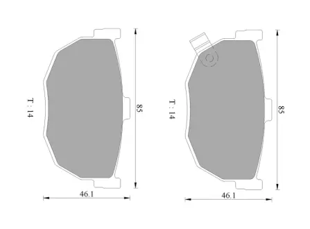 Комплект тормозных колодок, дисковый тормоз BOSCH 0986AB9037