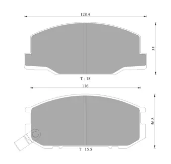 Комплект тормозных колодок, дисковый тормоз BOSCH 0986AB9049