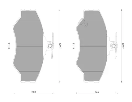 Комплект тормозных колодок, дисковый тормоз BOSCH 0986AB9103