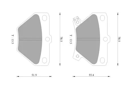 Комплект тормозных колодок, дисковый тормоз BOSCH 0986AB9153