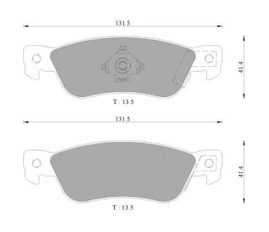 Комплект тормозных колодок, дисковый тормоз BOSCH 0986AB9251