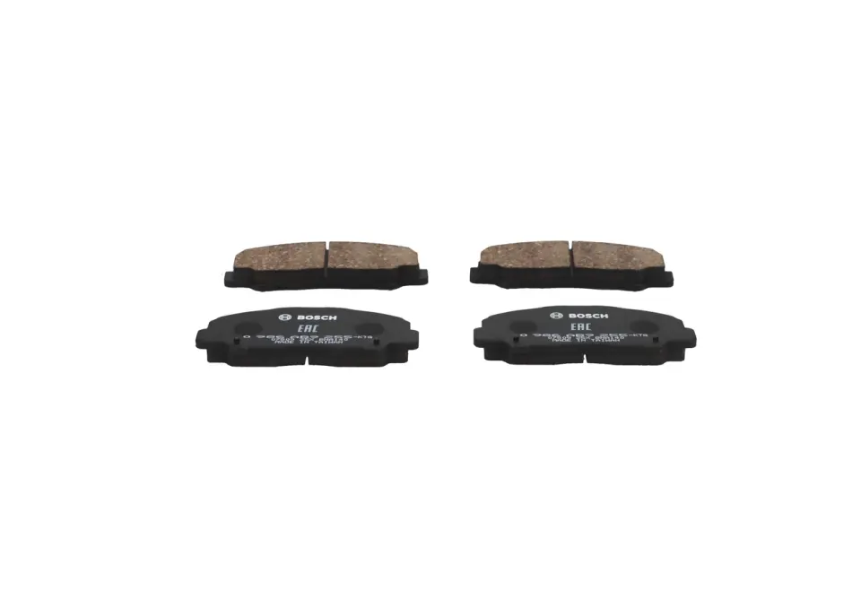 Комплект тормозных колодок, дисковый тормоз BOSCH 0986AB9255 (фото 1)