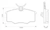 Комплект тормозных колодок, дисковый тормоз BOSCH 0986BB0046 (фото 1)