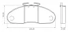 Комплект тормозных колодок, дисковый тормоз BOSCH 0986BB0056 (фото 6)