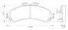 Комплект тормозных колодок, дисковый тормоз BOSCH 0986BB0066 (фото 1)
