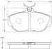 Комплект тормозных колодок, дисковый тормоз BOSCH 0986BB0098 (фото 6)