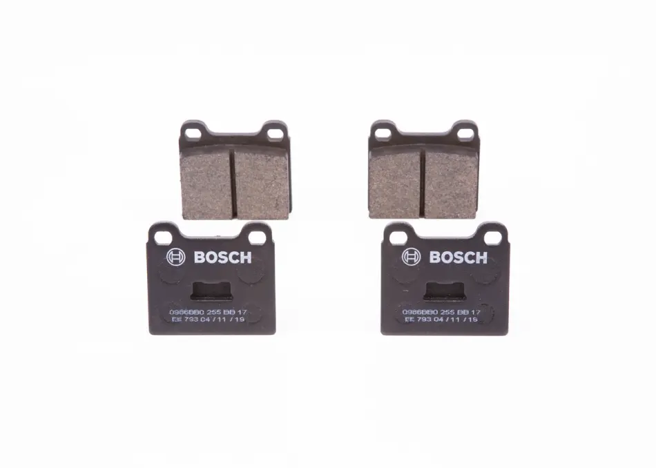Комплект тормозных колодок, дисковый тормоз BOSCH 0986BB0255 (фото 1)