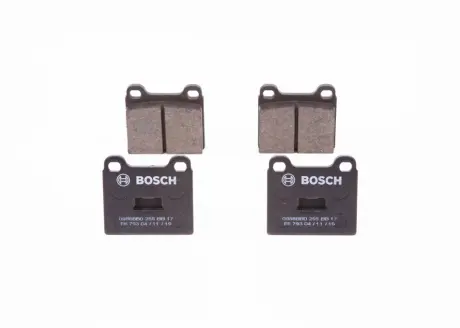 Комплект тормозных колодок, дисковый тормоз BOSCH 0986BB0255