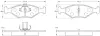 Комплект тормозных колодок, дисковый тормоз BOSCH 0986BB0277 (фото 7)