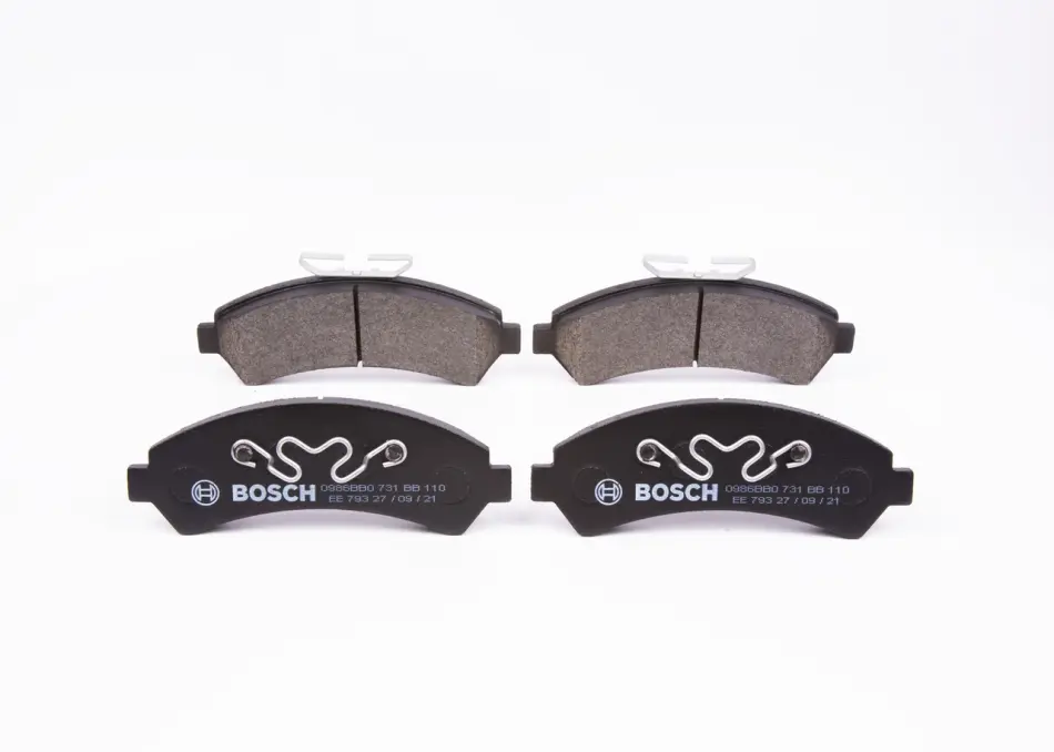 Комплект тормозных колодок, дисковый тормоз BOSCH 0986BB0731 (фото 1)