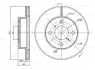 Тормозной диск BOSCH 0986BB4354 (фото 1)