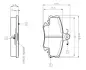 Комплект тормозных колодок, дисковый тормоз BOSCH 0986TB2005 (фото 1)