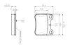 Комплект тормозных колодок, дисковый тормоз BOSCH 0986TB2007 (фото 1)