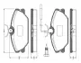 Комплект тормозных колодок, дисковый тормоз BOSCH 0986TB2010 (фото 1)