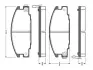 Комплект тормозных колодок, дисковый тормоз BOSCH 0986TB2011 (фото 1)