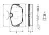 Комплект тормозных колодок, дисковый тормоз BOSCH 0986TB2015 (фото 1)