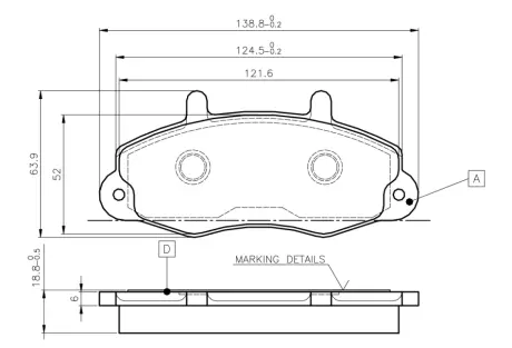 Комплект тормозных колодок, дисковый тормоз BOSCH 0986TB2019