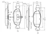 Комплект тормозных колодок, дисковый тормоз BOSCH 0986TB2021 (фото 1)
