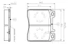 Комплект тормозных колодок, дисковый тормоз BOSCH 0986TB2023 (фото 1)