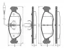 Комплект тормозных колодок, дисковый тормоз BOSCH 0986TB2025 (фото 1)