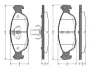 Комплект тормозных колодок, дисковый тормоз BOSCH 0986TB2026 (фото 1)