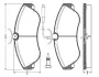 Комплект тормозных колодок, дисковый тормоз BOSCH 0986TB2029 (фото 1)