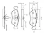 Комплект тормозных колодок, дисковый тормоз BOSCH 0986TB2032 (фото 1)