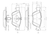 Комплект тормозных колодок, дисковый тормоз BOSCH 0986TB2033 (фото 1)