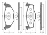 Комплект тормозных колодок, дисковый тормоз BOSCH 0986TB2036 (фото 1)