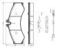 Комплект тормозных колодок, дисковый тормоз BOSCH 0986TB2037 (фото 1)