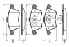 Комплект тормозных колодок, дисковый тормоз BOSCH 0986TB2038 (фото 1)
