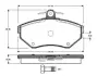Комплект тормозных колодок, дисковый тормоз BOSCH 0986TB2039 (фото 1)