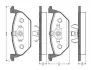 Комплект тормозных колодок, дисковый тормоз BOSCH 0986TB2040 (фото 1)