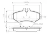 Комплект тормозных колодок, дисковый тормоз BOSCH 0986TB2046 (фото 1)