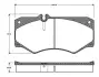 Комплект тормозных колодок, дисковый тормоз BOSCH 0986TB2058 (фото 1)