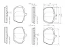 Комплект тормозных колодок, дисковый тормоз BOSCH 0986TB2061 (фото 1)