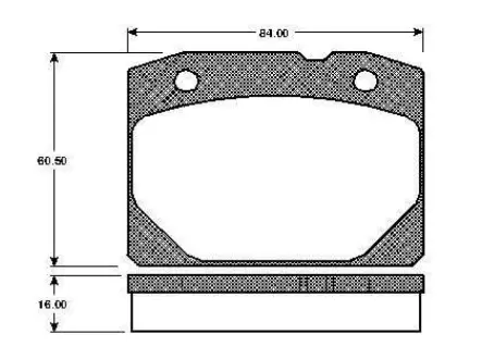 Комплект тормозных колодок, дисковый тормоз BOSCH 0986TB2063