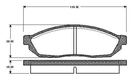 Комплект тормозных колодок, дисковый тормоз BOSCH 0986TB2065