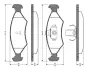 Комплект тормозных колодок, дисковый тормоз BOSCH 0986TB2066 (фото 1)