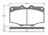 Комплект тормозных колодок, дисковый тормоз BOSCH 0986TB2069 (фото 1)