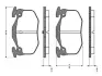 Комплект тормозных колодок, дисковый тормоз BOSCH 0986TB2078 (фото 1)