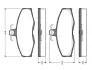 Комплект тормозных колодок, дисковый тормоз BOSCH 0986TB2081 (фото 1)