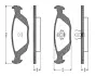Комплект тормозных колодок, дисковый тормоз BOSCH 0986TB2083 (фото 1)