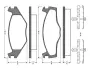 Комплект тормозных колодок, дисковый тормоз BOSCH 0986TB2090 (фото 1)