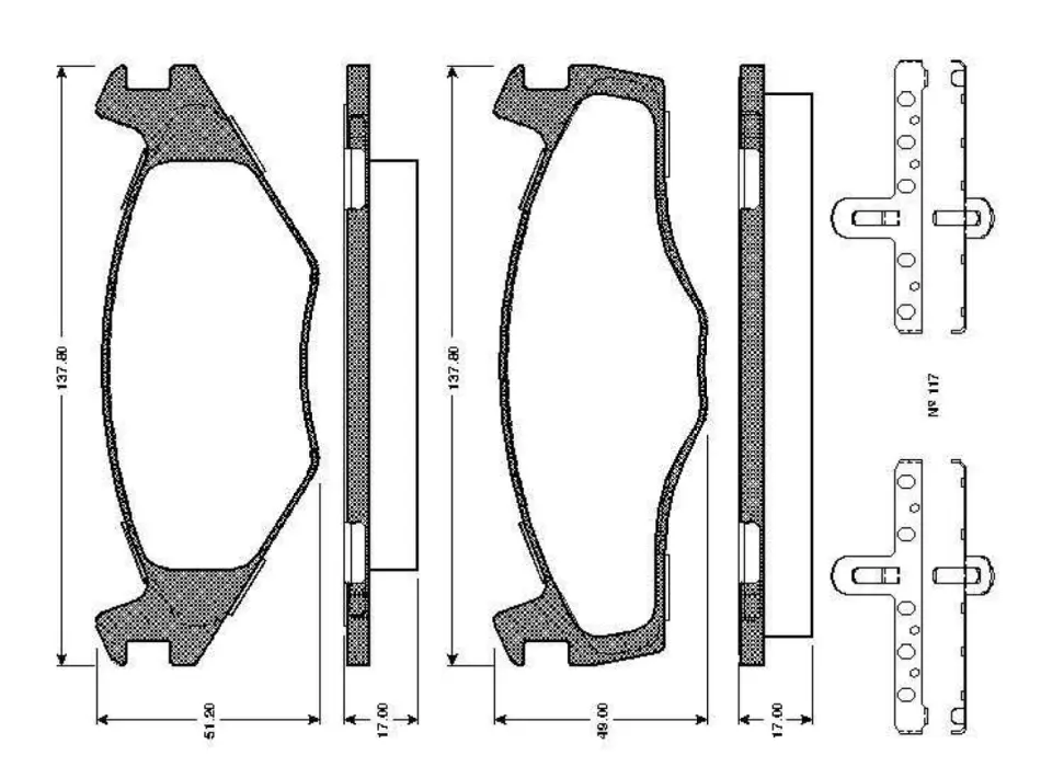 Комплект тормозных колодок, дисковый тормоз BOSCH 0986TB2091 (фото 1)