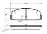Комплект тормозных колодок, дисковый тормоз BOSCH 0986TB2095 (фото 1)