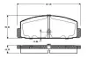 Комплект тормозных колодок, дисковый тормоз BOSCH 0986TB2096 (фото 1)